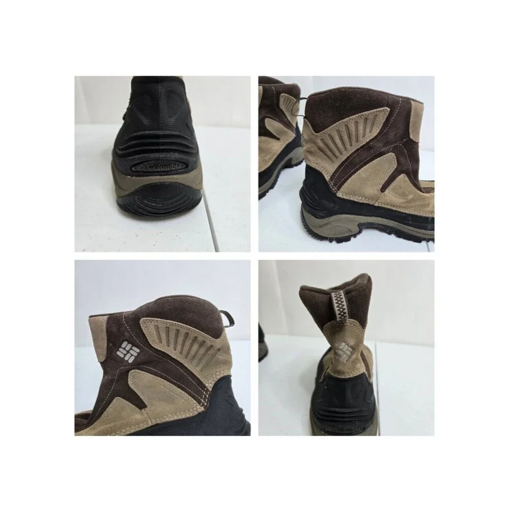 Columbia Men's Snowtrek Techlite Omni-Grip winter boots 11 Brown Snow 200 grams
